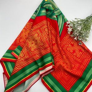 SILK SCARF, Armenian Ornament, Women's Scarf